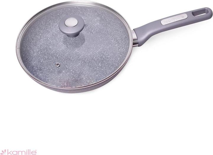 Immagine prodotto Kamille KM 4271GR Padella alla camomilla con coperchio (Padella per friggere, Alluminio)