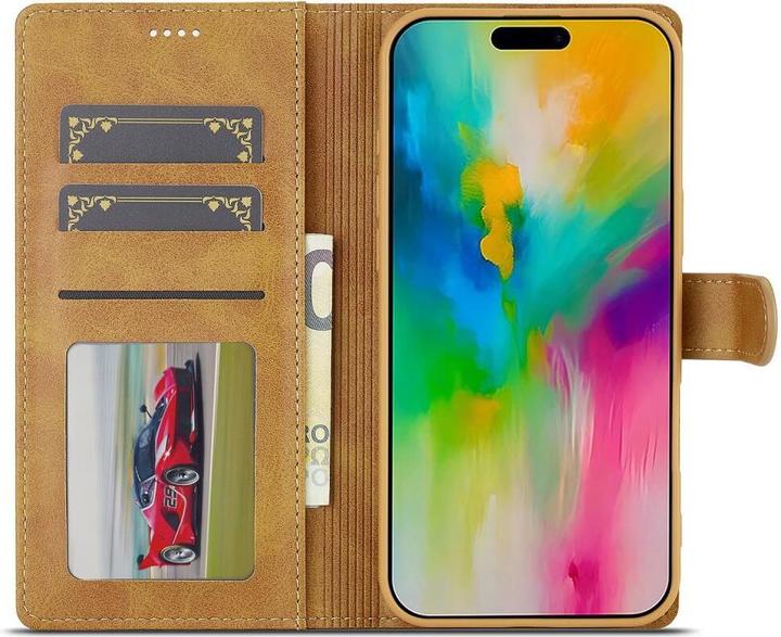 Produktbild Cover-Discount iPhone 16 Plus - LC.IMEEKE Leder Etui Hülle (Apple iPhone 16 Plus)