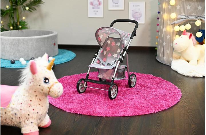 Actual product image Knorrtoys Puppenbuggy Liba Star Grey Pink