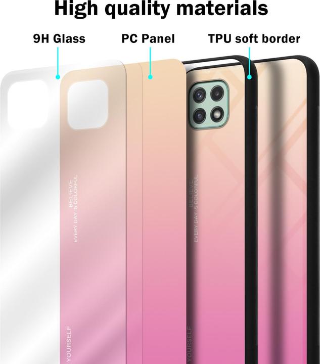 Actual product image Cadorabo TPU 2 colors glass envelope (Samsung Galaxy A22 5G)
