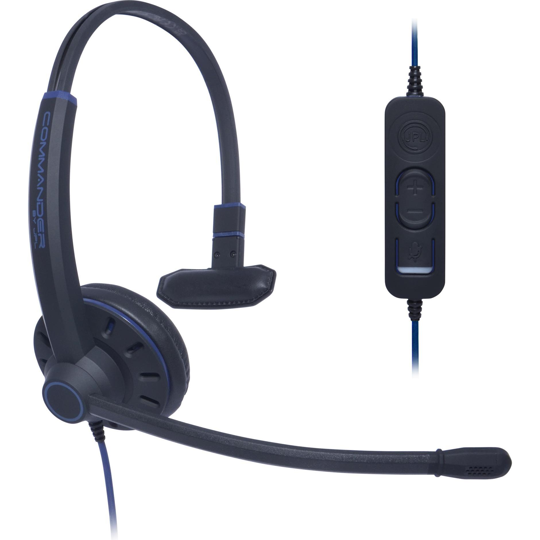 Thumbnail - JPL Commander-1 Kopfhörer Verkabelt Kopfband Büro/Callcenter USB Typ-A Schwarz (ANC, Kabelgebunden), Kopfhörer, Schwarz,...