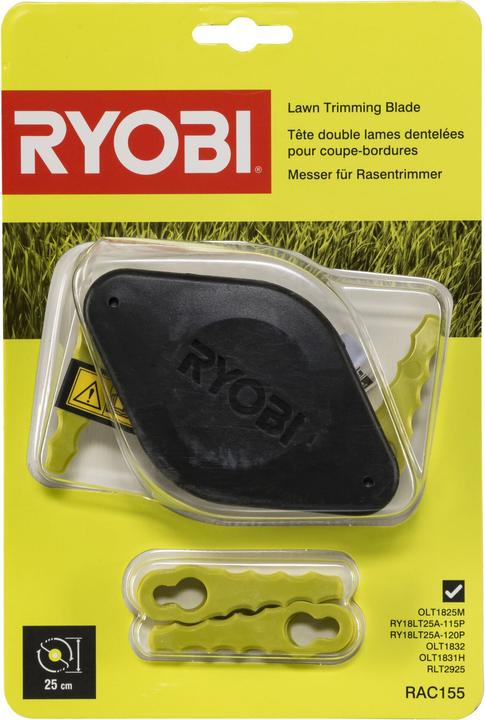 Actual product image Ryobi RAC155 (Weed whacker, Lawn mower blades + replacement blades garden machinery)