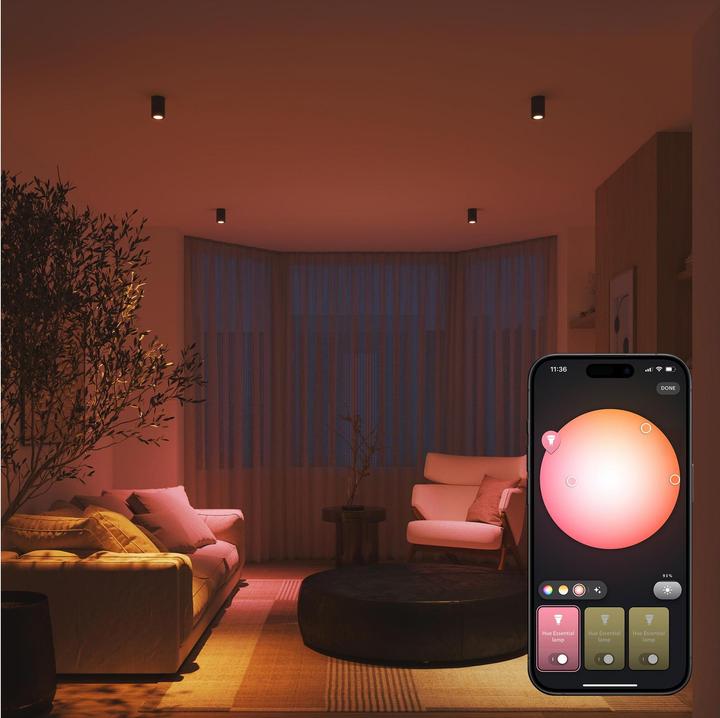 Actual product image Philips Hue Essential White & Color Ambiance (GU10, 345 lm, 3 x)