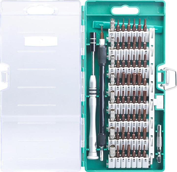 Actual product image AGT 62 pcs professional screwdriver bit set