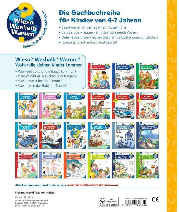 Produktbild Ravensburger Woher die kleinen Kinder kommen (Deutsch, Doris Rübel, 2015)