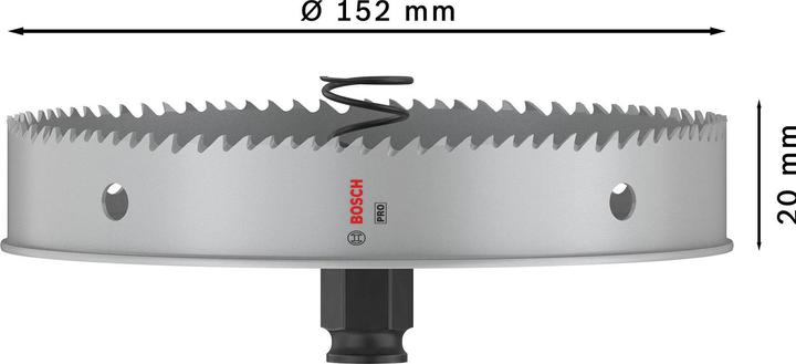 Productafbeelding Bosch Professional Zubehör PRO Plaatmetaal PC Plus gatenzaag, 152 mm (152 mm)