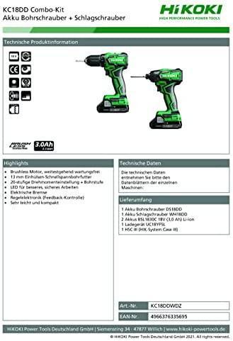 Produktbild Hikoki Cordless tool kit KC18DD