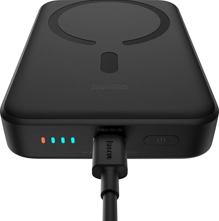 Image du produit Baseus Fast Charge Power Bank 10000mAh 30W Noir (10000 mAh, 30 W, 23.10 Wh)