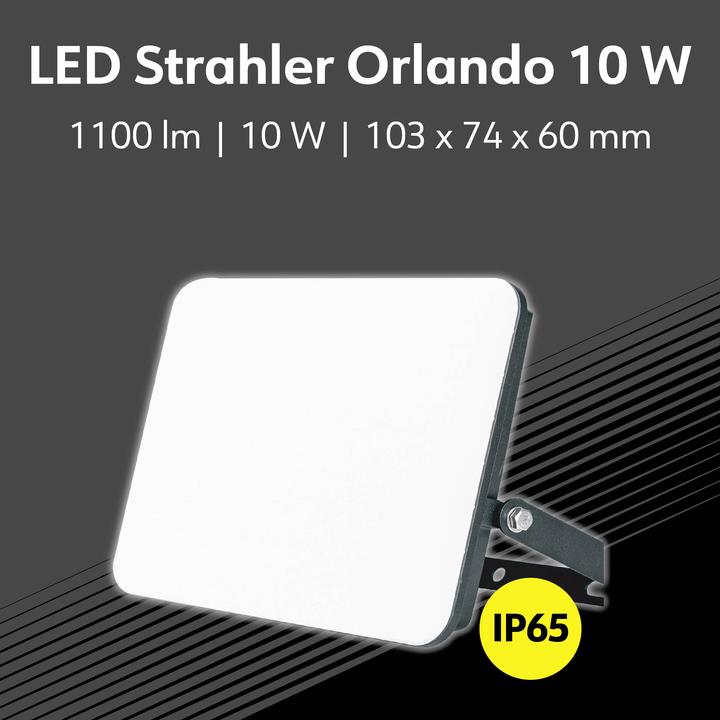 Image du produit Müller Licht Müller-Licht Orlando 21600069 LED-Aussenstrahler 10 W Neutralweiss (1100 lm, IP65)