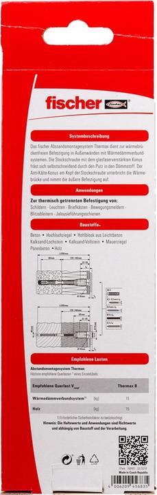 Produktbild Fischer TherMax 8/140 M6 (2 Stk.)