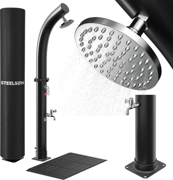 Produktbild Steelsøn Solardusche mit Bodenplatte