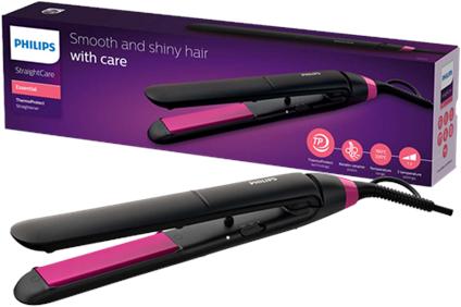 Image du produit Philips Tongs de défrisage StraightCare Essential ThermoProtect BHS375 / 00 (Fer plat)