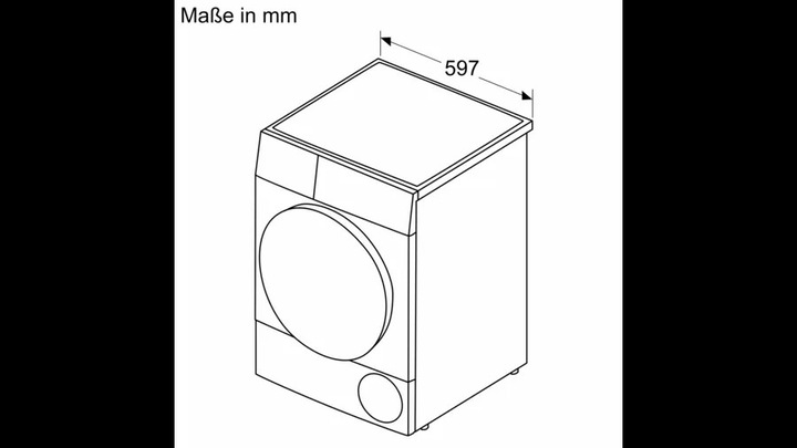 Actual product image Bosch Hausgeräte WQG233D40 (8 kg, Right)