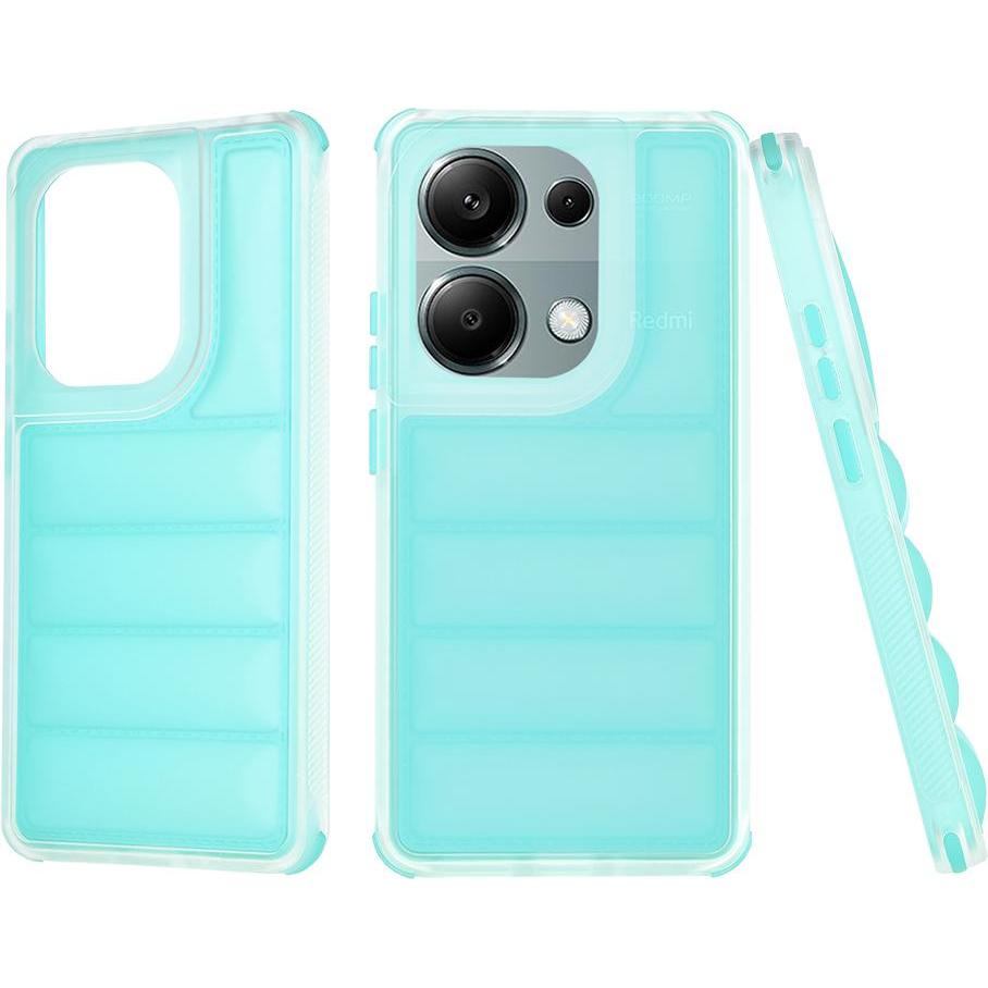 Techsuit - Wave Shield - Xiaomi Redmi Note 13 Pro 4G / Poco M6 Pro 4G - Turquoise (Xiaomi Poco M6 Pro, Xiaomi Redmi Note 13 Pro 4G), Cover smartphone,