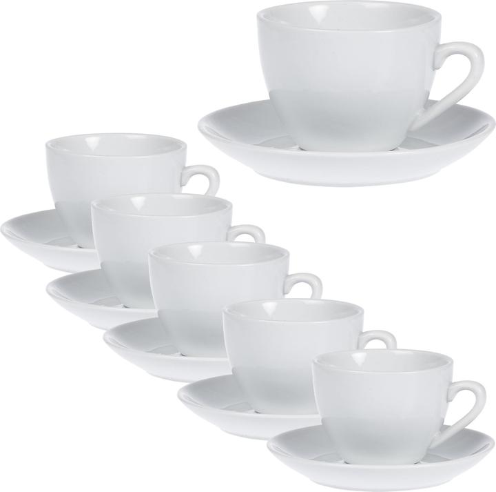 Produktbild Esmeyer Kaffeetasse mit Unterteller Set 6Stk. (200 ml, 6x)