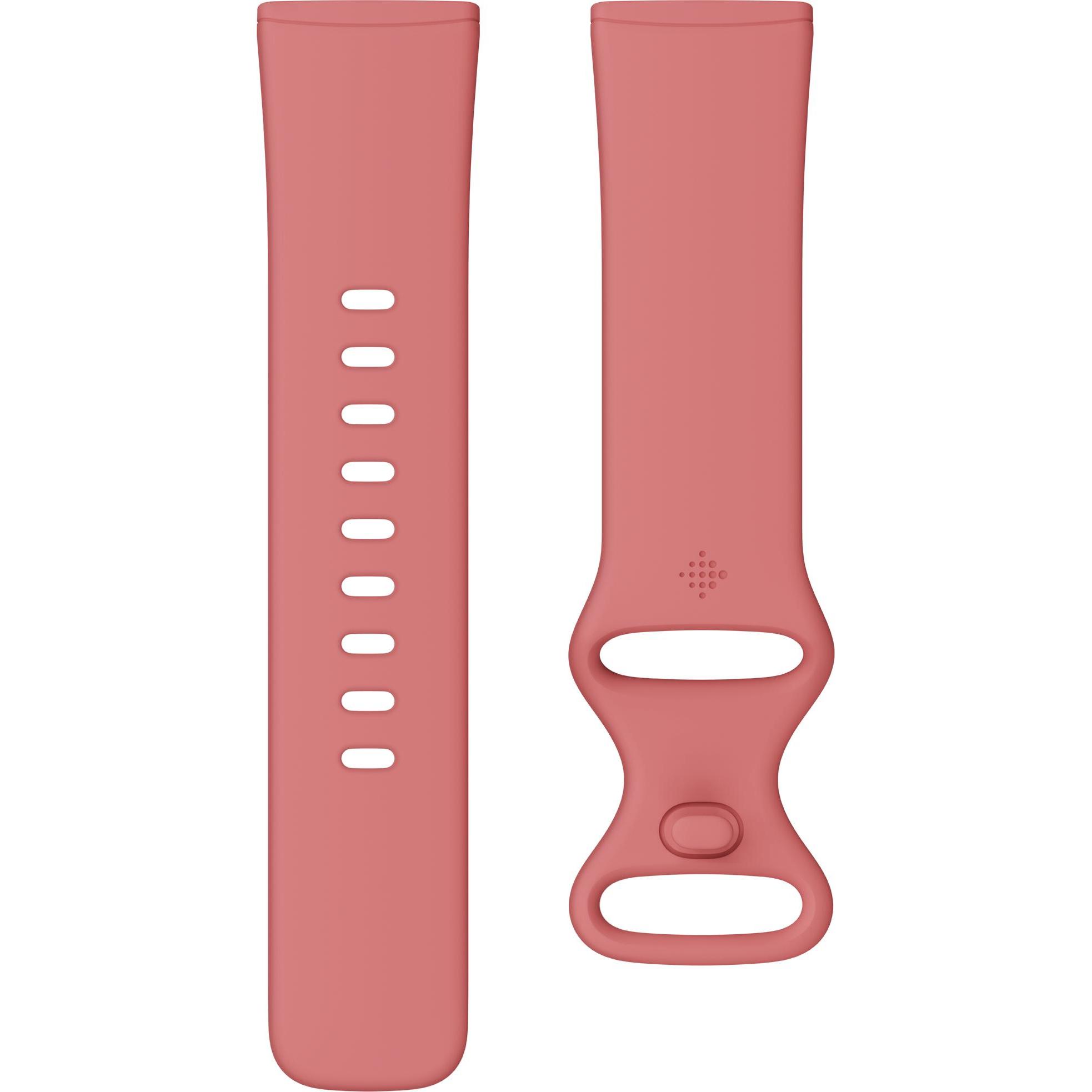 Fitbit Infinity Band (Silikon, Fitbit Sense 1, Fitbit Sense 2, Fitbit Versa 3, Fitbit Versa 4), Uhrenarmband, Pink