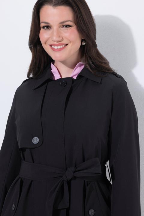 Actual product image Ulla Popken Satin Lined Trenchcoat