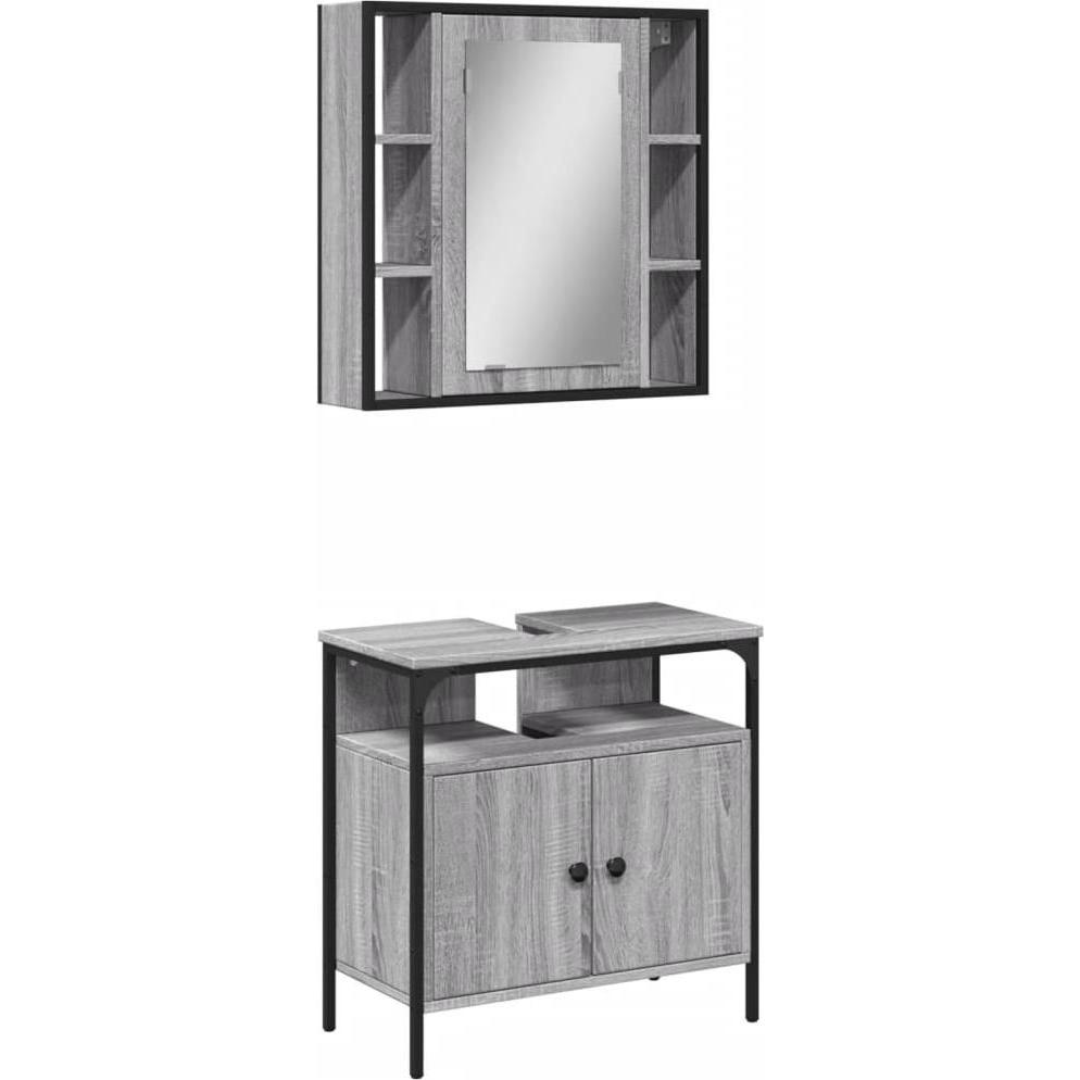 VidaXL, Badmöbelset, 2-tlg. Badmöbel-Set