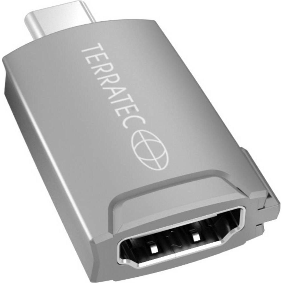 Terratec Connect C12 (HDMI, 10 cm), Data + Video Adapter, Grau