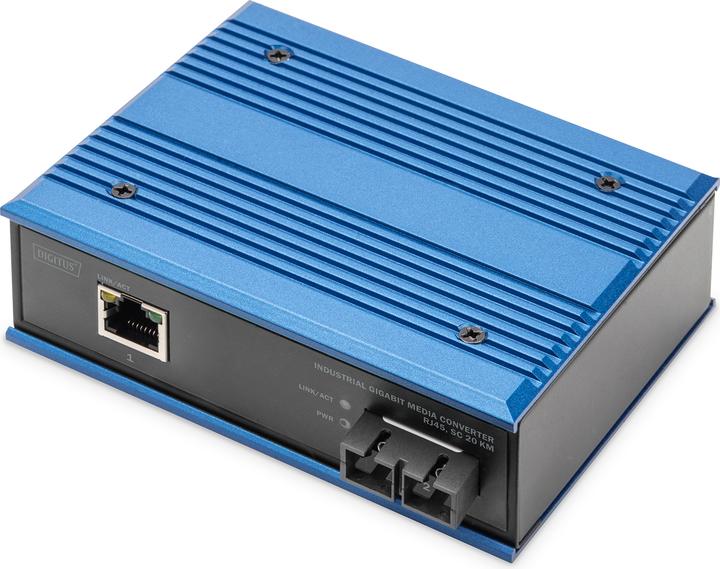 Digitus Industrieller Gigabit Medienkonverter RJ45, SC 20 km