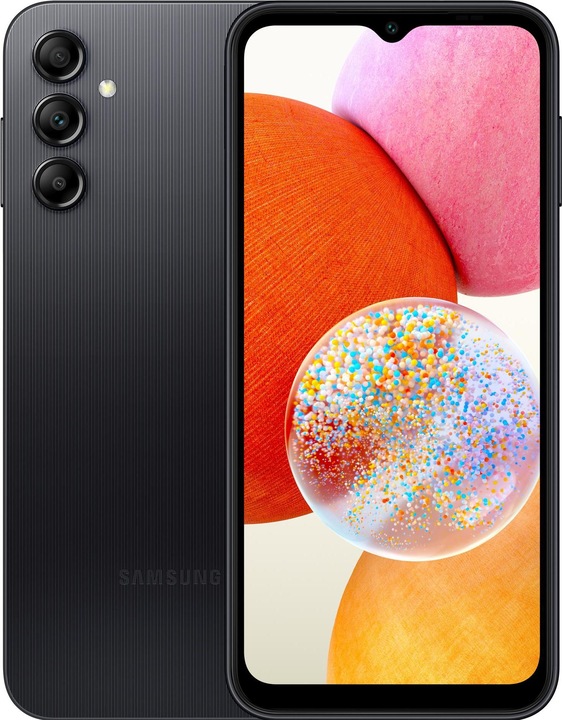 Samsung Galaxy A14 LTE (128 GB, Black, 6.60", Hybrid Dual SIM, 50 Mpx, 4G)