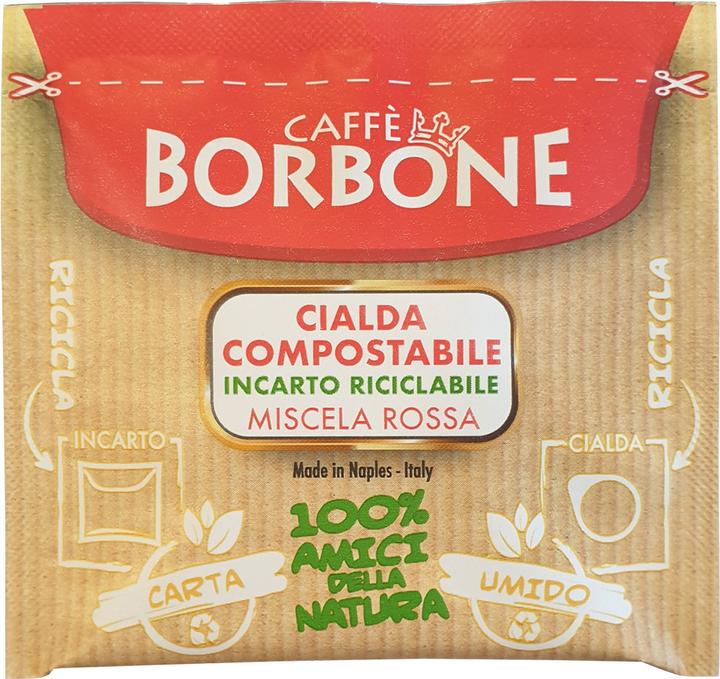 Produktbild Caffè Borbone Kaffeepads Rossa Lungo (50 Pads) (50 x Port.)