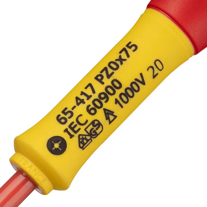 Produktbild Stanley Schraubendreher FatMax isoliert PZ0 75mm (Pozidriv-Kreuzschlitz (PZ))