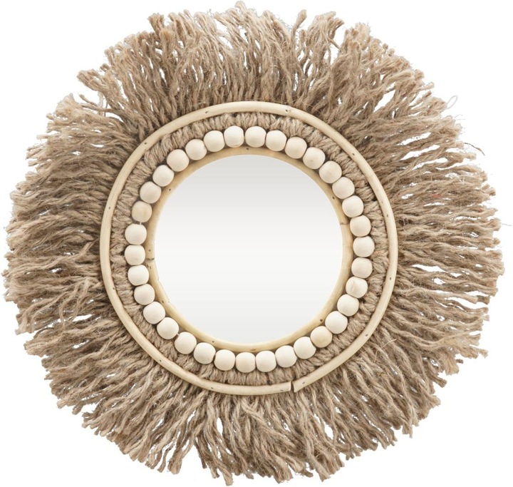 Actual product image Exner Garten und Wohnaccessoires Mirror with jute rope SWILL (39 x 39 x 2 cm)