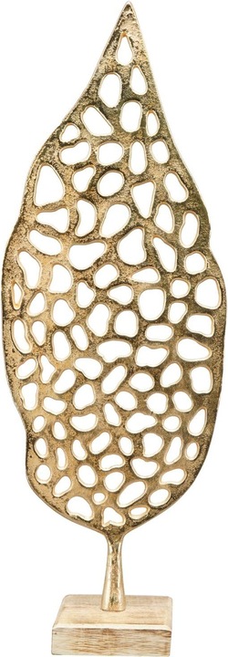 Produktbild Exner Garten und Wohnaccessoires Skulptur Blätter Aurum (18 x 10 x 45 cm)