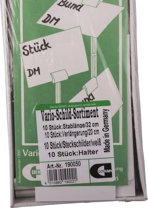 Produktbild Goertz Vario-Schild-Sortiment