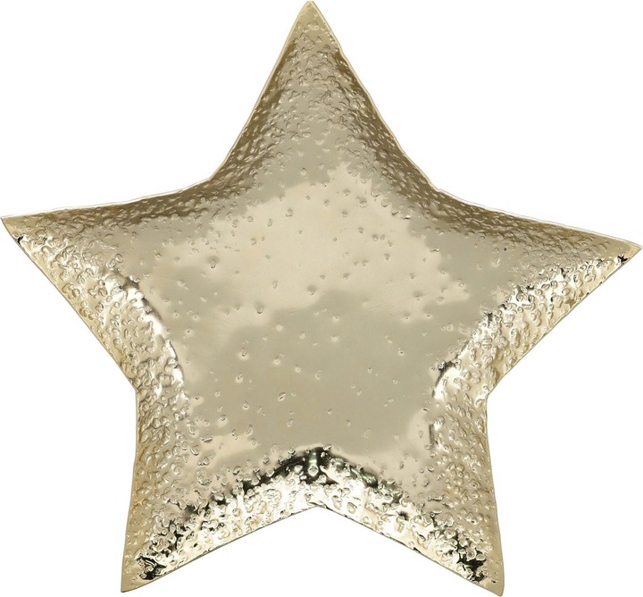 Produktbild Exner Garten und Wohnaccessoires SternTablett GROS - champagne gold - Aluminium - 31 cm