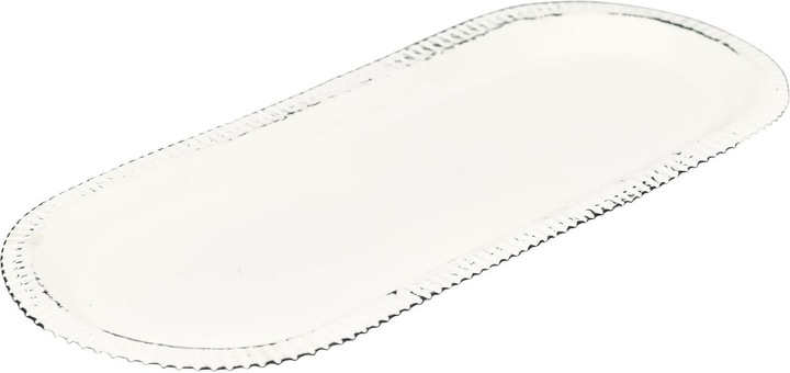 Produktbild Exner Garten und Wohnaccessoires Tablett ClairBlanc - weiss - Metall - 43x17x2 cm