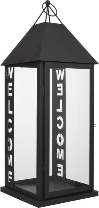 Actual product image Balthasar Metal lantern Welcome
