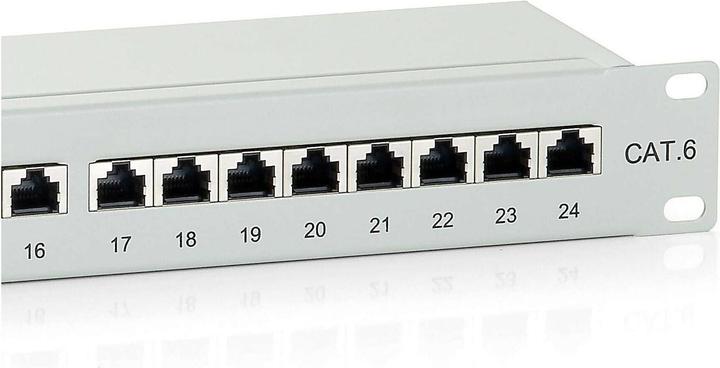 Productafbeelding equip 19" patchpaneel: 24 poorten, 1U, grijs