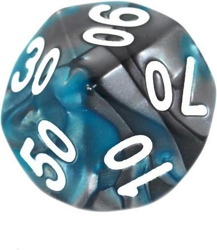 Immagine prodotto Rebel Set di dadi da gioco di ruolo - Due colori - Acciaio e Mėlyna