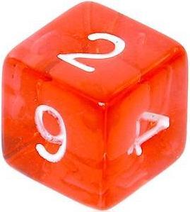 Actual product image Rebel RPG Dice Set - Mini Crystal - Raudona
