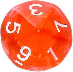 Actual product image Rebel RPG Dice Set - Mini Crystal - Raudona