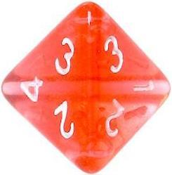 Actual product image Rebel RPG Dice Set - Mini Crystal - Raudona