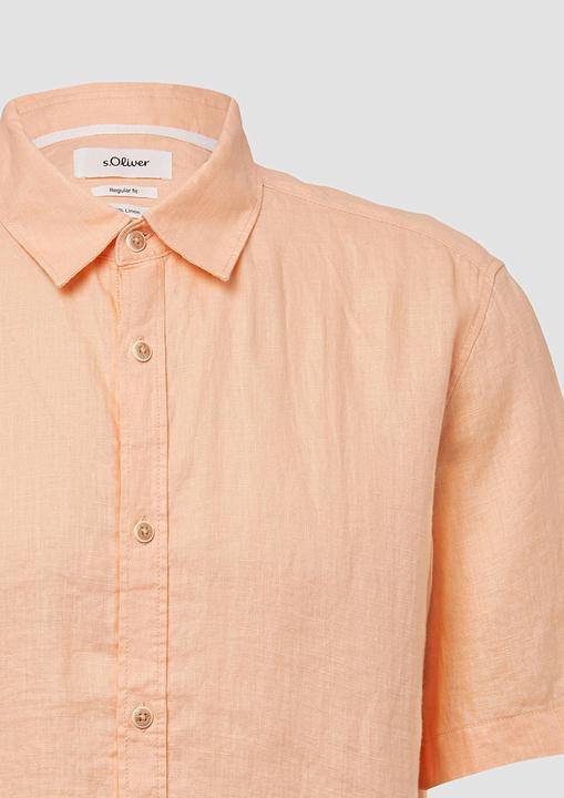 Produktbild S.Oliver Hemd Regular Fit: Leichtes Kurzarmhemd aus 100% Leinen (M)