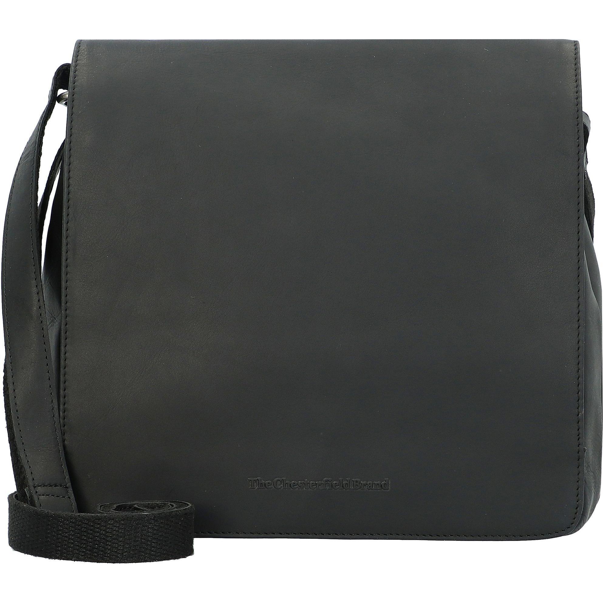 The Chesterfield Brand, Handtasche, Wax Pull Up Umhängetasche Leder 27 cm, Schwarz