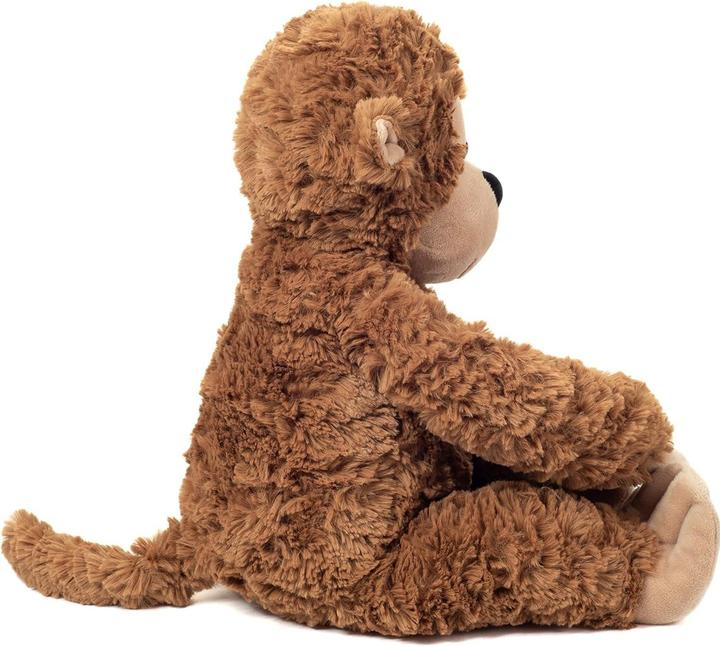 Produktbild Teddy Hermann 93946 - Äffchen Fritzi, Affe-Plüschtier, 40 cm, Herzekind (10 cm)