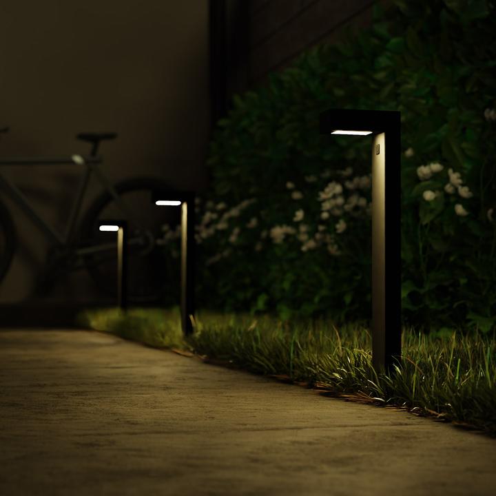 Actual product image Hombli Smart Outdoor Pathway Light, Black (3-pack) (300 lm, IP65)