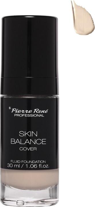Produktbild Pierre Rene Professional PIERRE RENE Skin Balance Cover Fluid Foundation wodoodporny podkład kryjący 21 Porcelain 30ml (21 Porcelain)