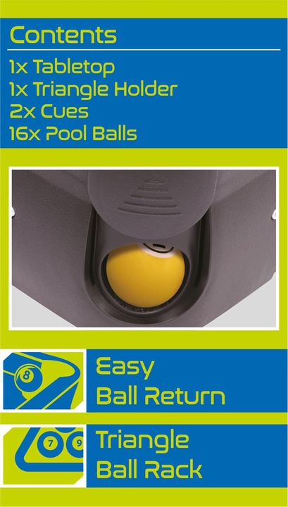Actual product image Schildkröt Family game mini billiards table