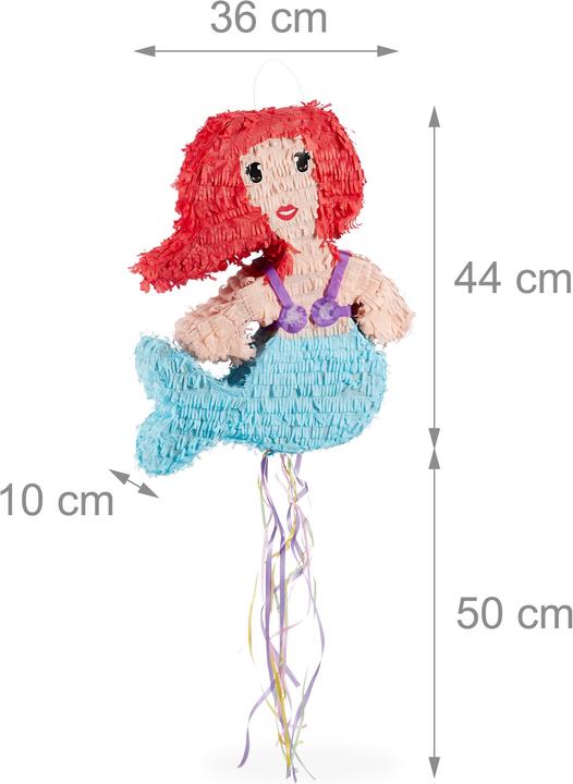 Produktbild Relaxdays Pinata Meerjungfrau (1 Stk.)