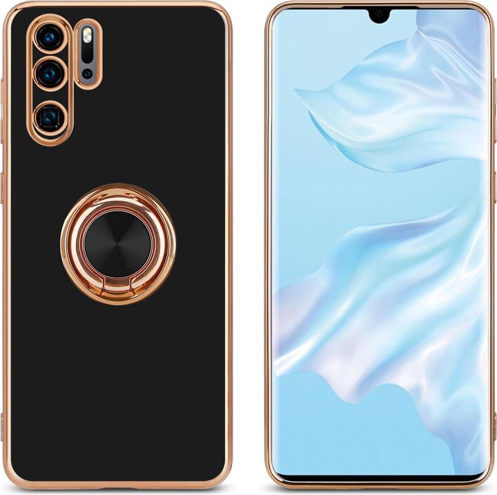 Actual product image Cadorabo Case for Huawei P30 PRO in TPU with camera protection and ring LM089 Style (Huawei P30 Pro)