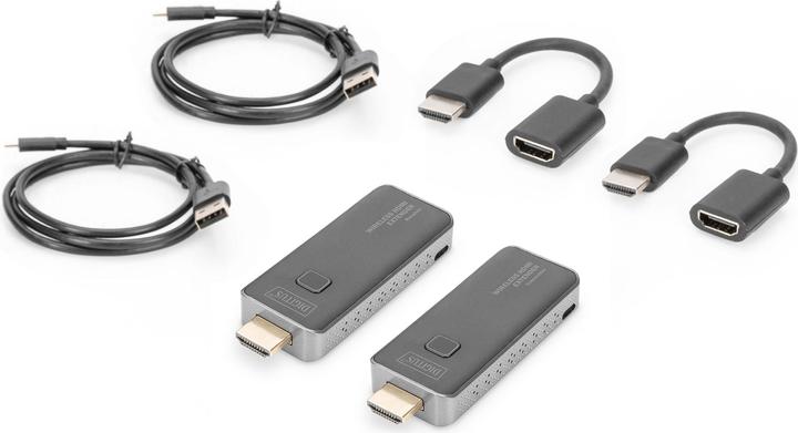 Productafbeelding Digitus Draadloze HDMI verlengerset, 50 m (50 m, HDMI 1.4a)