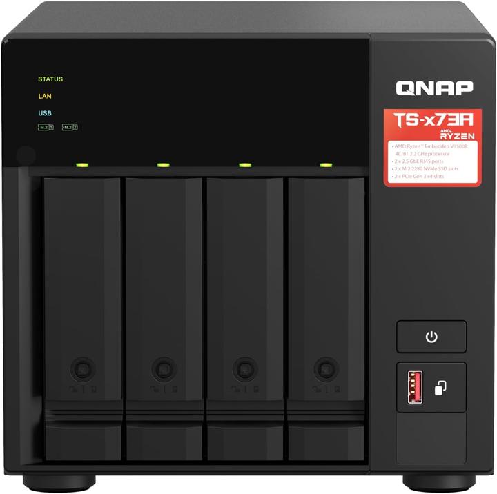 Produktbild QNAP TS-473A + QSW-1105-5T Bundle Pack (0 TB)