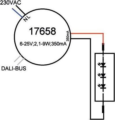 Actual product image Brumberg 17658000 LED round converter 350