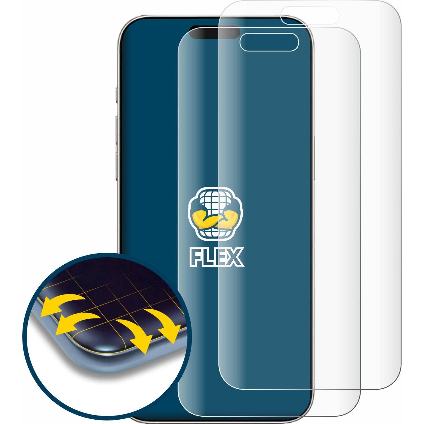 Thumbnail - BROTECT Fullscreen Schutzfolie Displayschutz Folie Klar Transparent (2 Stück, Apple iPhone 16), Smartphone Schutzfolie, ...